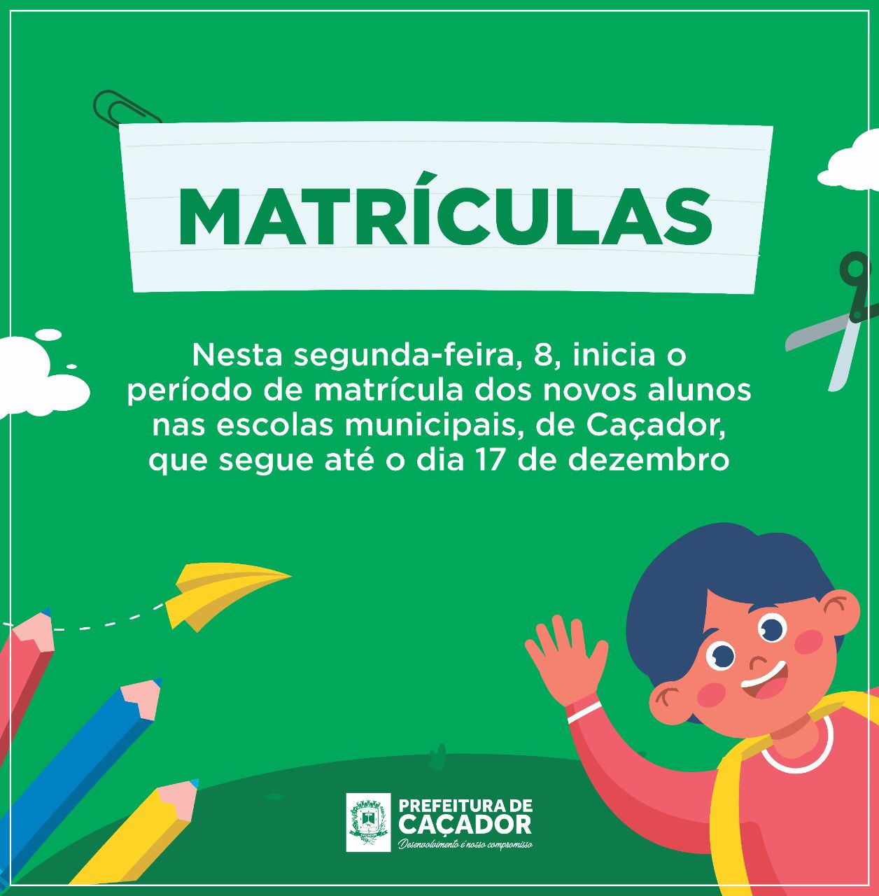 Período De Matrícula Dos Novos Alunos Nas Escolas Municipais Inicia Nesta Segunda Feira 8 1795