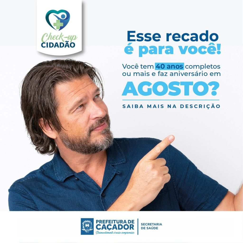 O objetivo do programa Check-Up Cidadão é trabalhar com ações de prevenção e diagnóstico precoce em pessoas acima dessa faixa etária