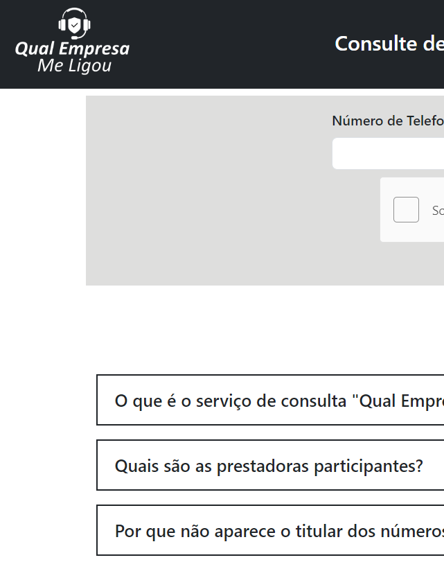 Use o site Qual Número Me ligou para descobrir as empresas